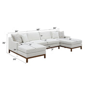 Valiant Sectional Sofa W/4 Pillows - LV01881