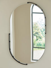 Valkings Black Accent Mirror - A8010403
