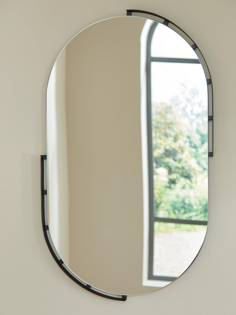 Valkings Black Accent Mirror - A8010403
