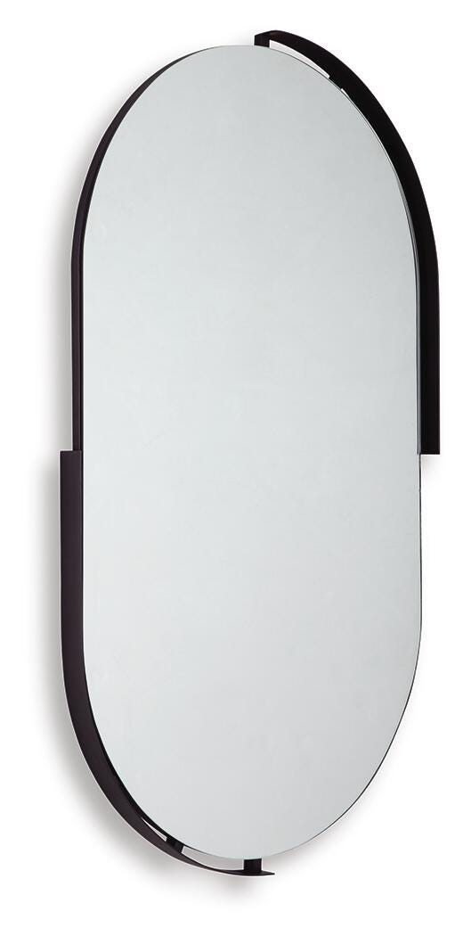Valkings Black Accent Mirror - A8010403