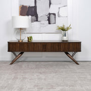 Valna Wood 71-inch TV Stand with Sliding Doors Walnut - 701713
