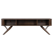 Valna Wood 71-inch TV Stand with Sliding Doors Walnut - 701713