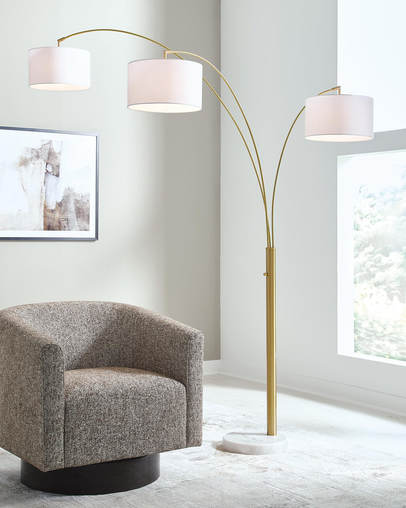 Valo Gold Finish Arc Lamp - L725169
