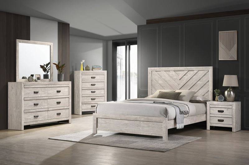 Valor Beige Full Panel Bed - Gate FurnitureFull Bed