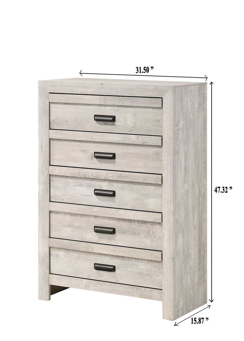 Valor Beige Panel Bedroom Set - Gate FurnitureBedroom Set