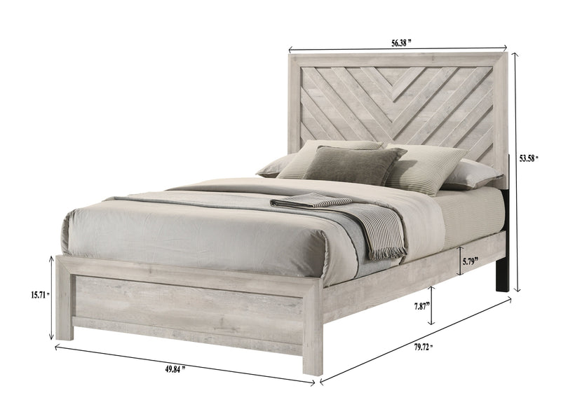 Valor Beige Youth Bedroom Set - Gate FurnitureYouth Bedroom Set