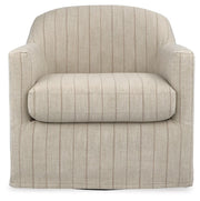 Valwick Cream/Brown Swivel Accent Chair - A3000817