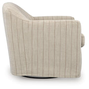 Valwick Cream/Brown Swivel Accent Chair - A3000817