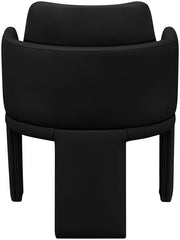 Vanda Vegan Leather Upholstered Dining Chair in Black - 88051Black-C