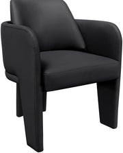 Vanda Vegan Leather Upholstered Dining Chair in Black - 88051Black-C