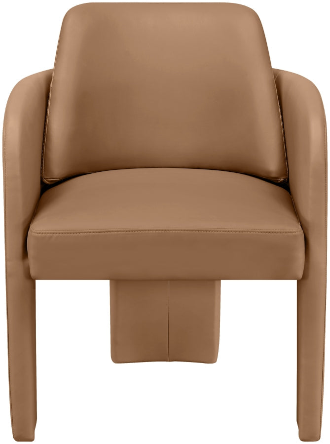 Vanda Vegan Leather Upholstered Dining Chair in Cognac - 88051Cognac-C