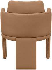 Vanda Vegan Leather Upholstered Dining Chair in Cognac - 88051Cognac-C