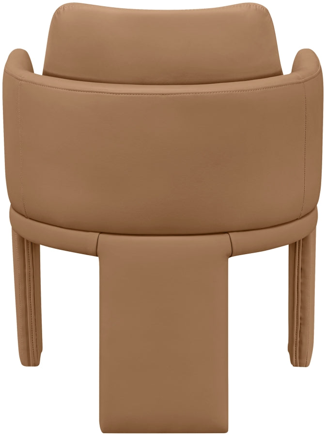Vanda Vegan Leather Upholstered Dining Chair in Cognac - 88051Cognac-C