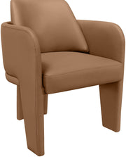 Vanda Vegan Leather Upholstered Dining Chair in Cognac - 88051Cognac-C