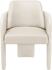 Vanda Vegan Leather Upholstered Dining Chair in Cream - 88051Cream-C