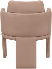 Vanda Vegan Leather Upholstered Dining Chair in Natural - 88051Tan-C