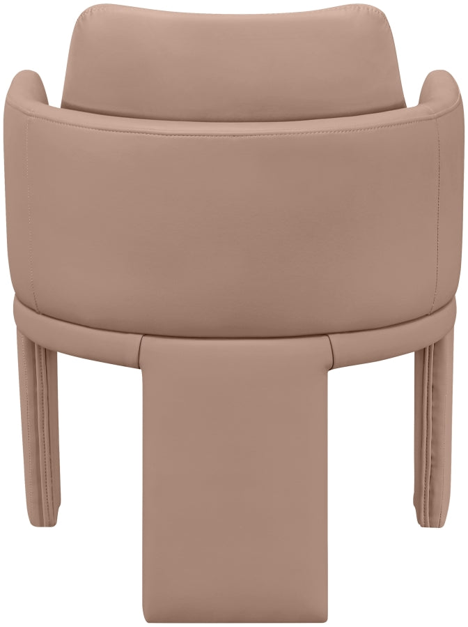 Vanda Vegan Leather Upholstered Dining Chair in Natural - 88051Tan-C