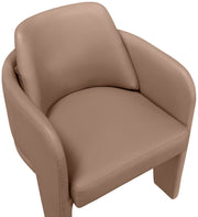 Vanda Vegan Leather Upholstered Dining Chair in Natural - 88051Tan-C
