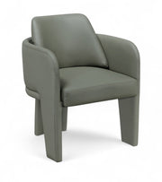 Vanda Vegan Leather Upholstered Dining Chair in Olive - 88051Olive-C