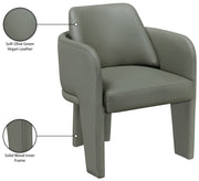 Vanda Vegan Leather Upholstered Dining Chair in Olive - 88051Olive-C