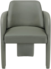 Vanda Vegan Leather Upholstered Dining Chair in Olive - 88051Olive-C