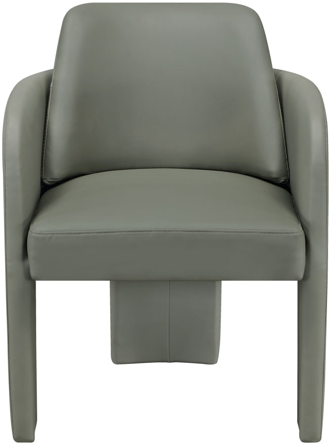 Vanda Vegan Leather Upholstered Dining Chair in Olive - 88051Olive-C