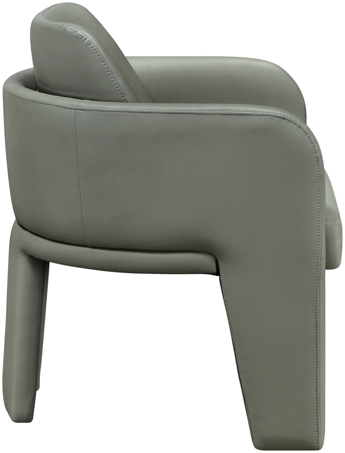 Vanda Vegan Leather Upholstered Dining Chair in Olive - 88051Olive-C