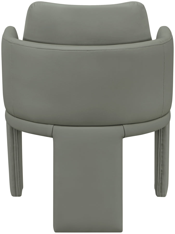 Vanda Vegan Leather Upholstered Dining Chair in Olive - 88051Olive-C