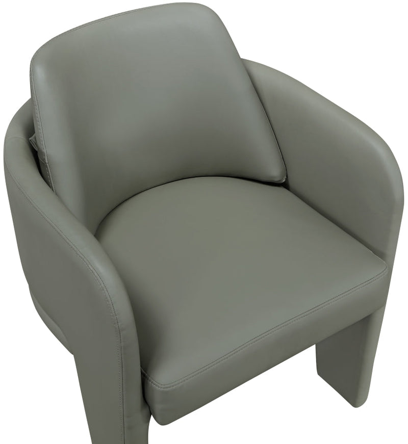 Vanda Vegan Leather Upholstered Dining Chair in Olive - 88051Olive-C