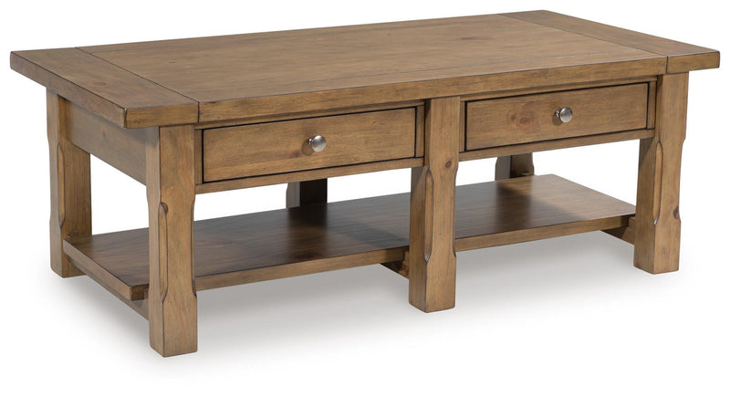 Vandenmore Medium Brown Coffee Table - T539-1