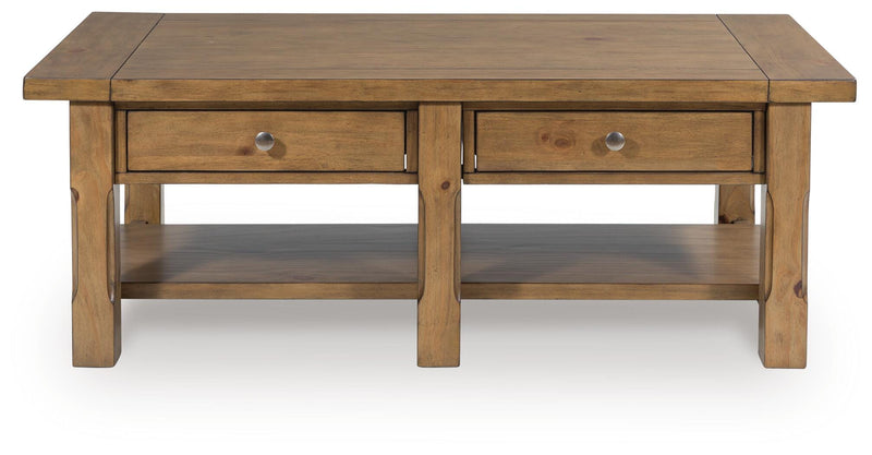Vandenmore Medium Brown Coffee Table - T539-1