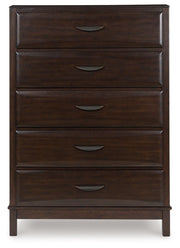 Vanmore Dark Brown Chest of Drawers from Ashley - Luna Furniture