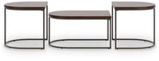 Vanmore Dark Brown Table (Set of 3) - T199-13