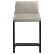 Vardon Genuine Leather Counter Height Chair Tan (Set of 2) - 112229TAN