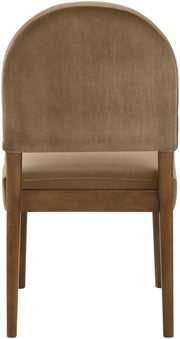 Varinelle Velvet Performance Fabric Upholstered Dining Chair in Beige, Set of 2 - 88033Beige-C