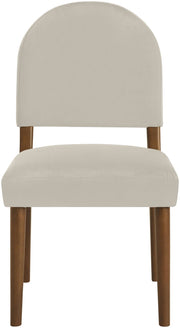 Varinelle Velvet Performance Fabric Upholstered Dining Chair in Cream, Set of 2 - 88033Cream-C