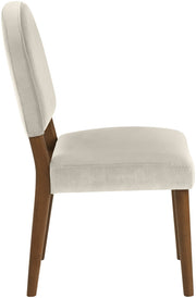 Varinelle Velvet Performance Fabric Upholstered Dining Chair in Cream, Set of 2 - 88033Cream-C