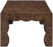 Vassa Burl Veneer Coffee Table in Brown - 535Brown-CT