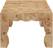 Vassa Burl Veneer Coffee Table in Natural - 535Natural-CT