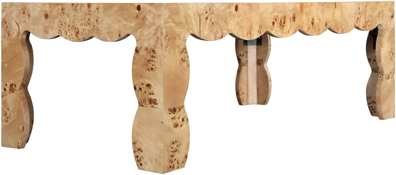Vassa Burl Veneer Coffee Table in Natural - 535Natural-CT