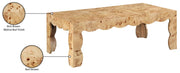 Vassa Burl Veneer Coffee Table in Natural - 535Natural-CT