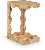 Vassa Burl Veneer End / Side Table in Natural - 535Natural-ET