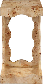 Vassa Burl Veneer End / Side Table in Natural - 535Natural-ET