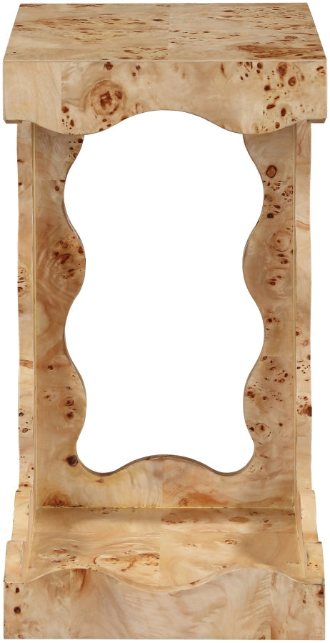 Vassa Burl Veneer End / Side Table in Natural - 535Natural-ET