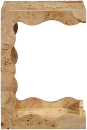 Vassa Burl Veneer End / Side Table in Natural - 535Natural-ET