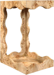 Vassa Burl Veneer End / Side Table in Natural - 535Natural-ET
