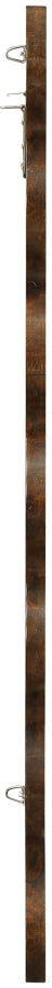 Vassa Burl Veneer Framed Mirror in Brown - 535Brown-M