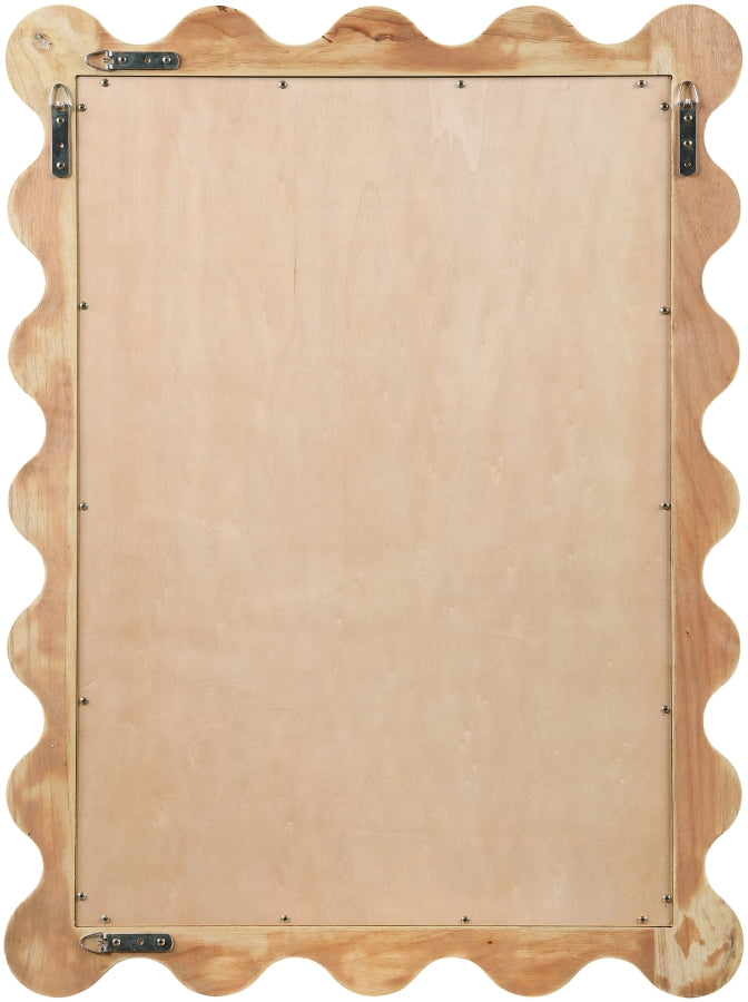 Vassa Burl Veneer Framed Mirror in Natural - 535Natural-M