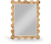 Vassa Burl Veneer Framed Mirror in Natural - 535Natural-M