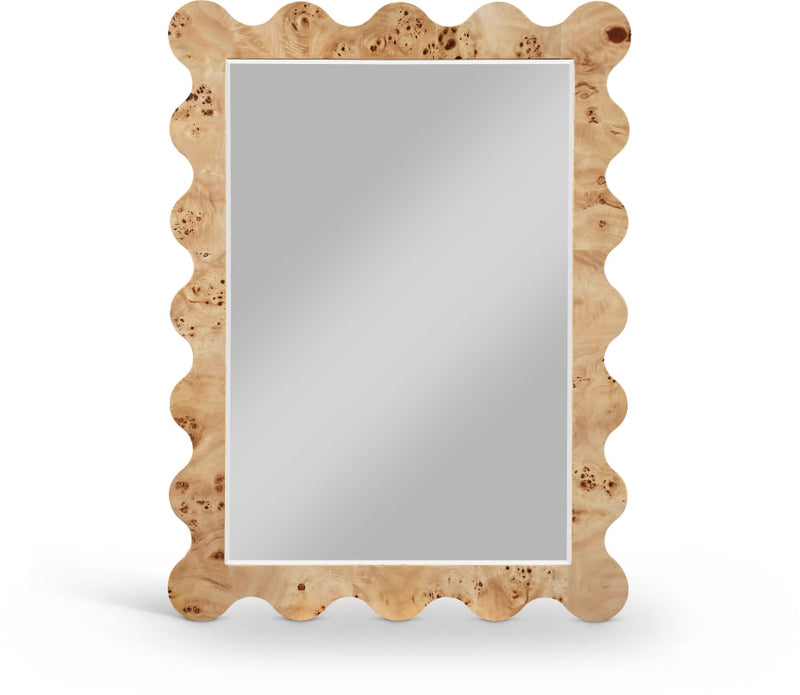 Vassa Burl Veneer Framed Mirror in Natural - 535Natural-M